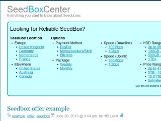 SeedBoxCenter Offer